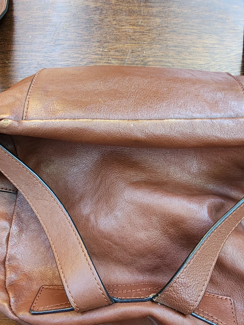 Frye Olivia Chocolate Brown Premium Leather Backpack Bag Medium